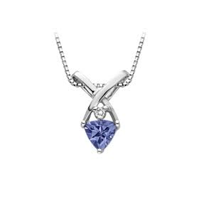 14kt. White Gold, Tanzanite Fashion Pendant by 