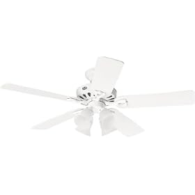 New Port White Hunter Fan - 22887 (Lifetime Warranty, Factory Renewed)