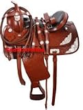 Tan Western Horse Show Saddle Headstall Reins 16