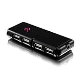 Aluratek AUH0204 - Hi Speed USB 2.0 4 Port Hub with Power Adapter