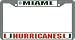 Miami Hurricanes Chrome License Plate Frame - SET OF 6 - Sports Merchandise