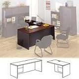 Review Global Industries GLBA3672SPRACSG / Global(R) Adaptabilities Single-Pedestal Desk, Pedestal On Right, 29in.H x 72in.W x 36in.D, Cherry/Storm Gray
