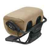 Human Touch Ottoman 2.0 Robotic Calf and Foot Massager, Bone Microsuede