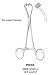 [Itm] 5 3/4, 14 cm [Acsry To]: Non-Perforating Peers Towel Clamps - 5 3/4, 14 cm