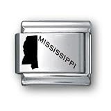 Body Candy Italian Charms Laser MISSISSIPPI