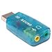 Usb External 3d Virtual 5.1 Channel Audio Pc Sound Card