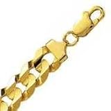 14k Yellow Gold 24 Inch X 11.2 mm Curb Chain Necklace
