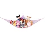 Hanging Toys Storage Net - Pink