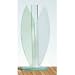 VASE 24,5CM MINT/WEISS