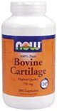 Bovine Cartilage 750 mg 300 Caps NOW Foods
