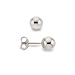 14k White Gold 5mm Ball Stud Earrings