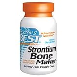 Strontium Bone Maker 340mg 60 Veggie Caps, Strontium Citrate from Doctor's Best