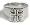 Sterling Silver Celtic Iron Cross Mens Ring Size 9(Size 9)