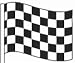 1 Dozen Race Style 12 x 18 Rectangluar Pennants Cloth Black