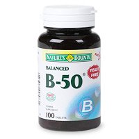 Nature's Bounty Vitamin B, 50 mg, B-Complex, 100 Tablets (Pack of 2)