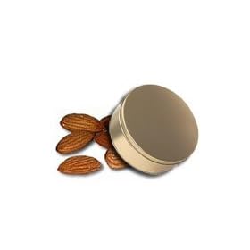 1 and 1/2 lb Whole Natural Almonds Tin - Gold