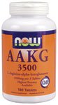AAKG 3500 by NOW Foods - (180 Vegetarian Tablets)