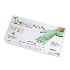 Medline Industries MDS195084 Nitrile Exam Gloves, Powder Free, Small, 100/BX, GN