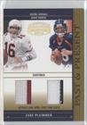 2005 Donruss Gridiron Gear Past and Present Jerseys Name Plate Double #10 - Jake Plummer/14