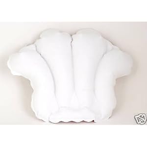 AquaBella Inflatable Bath Pillow - Terry Cloth (Color Assorted) by AquaBella
