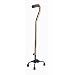 Medline Quad Cane, Small Base, Bronze