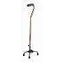 Medline Quad Cane, Small Base, Bronze