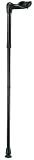LifeCare Deluxe Aluminum Walking Stick, Right, Black