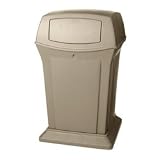 45 Gallon 2 Door Rubbermaid Ranger Trash Can - Black by Rubbermaid
