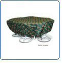 Two Dogs Designs, 110 Oval/Rect Table Cover, Bird of Paradise