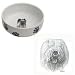   - Old English Sheepdog Paw Print Bowl, Porcelain by Rosalinde (7 in. x 2.5 in. deep)