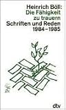 Die Fähigkeit zu trauern.