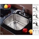 Kraus KBU11-KPF2210-KSD30ORB 20 Undermount Single Bowl Stainless Steel Sink wit