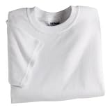 NEW Gildan Ultra Blend - Youth 50/50 Cotton/Poly T-Shirt White-L