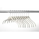 ULTRA-SLIM VELVET SHIRT HANGERS - SET OF 10- Beige