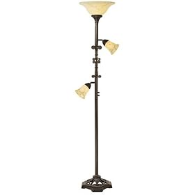 Kathy Ireland La Luz de La Vida Torchiere Floor Lamp
