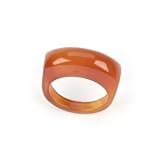 Barse Genuine Carnelian Stone Ring, Size 7