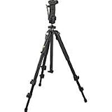 Nikon / Bogen 190XB 3 Section Black Aluminum Tripod Legs with 3265 Grip Action Q.R. Ball Head - Supports 5.6 lbs.