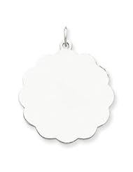Sterling Silver Engraveable Disc Charm