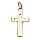 14K Gold Filled Cross and 18-inch Chain