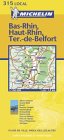 City Travel Guides Discounted  Livres : Carte routière : Bas-Rhin - Haut-Rhin - Territoire de Belfort, N° 11315