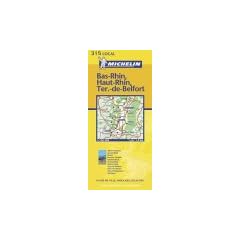 Michelin Local France Bas-Rhin/Haut-Rhin/Territoire de Belfort Map (Michelin Local France Maps)