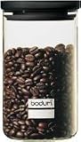 Kitchen & Housewares : Bodum Yohki Airtight Glass Storage Jar with Black Air Tight  Lid, 1.0 l, 34 oz.
