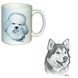 American Eskimo Coffee Mug, Porcelain by Rosalinde (11 oz.)