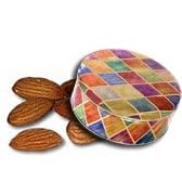 1 and 1 2 lb Whole Natural Almonds Tin - Diamonds by Catoctin Kettle Korn