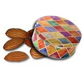 2 lb Whole Natural Almonds Tin - Diamonds by Catoctin Kettle Korn