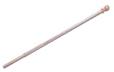 Toland, Metal Standard Flag Pole with Anti Wrap Sleeve, Wood Like Finish, 72, #407142