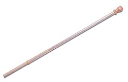 Metal Flag Pole with Anti-wrap Sleeve