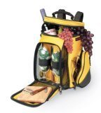 Picnic Time Caddy Golf Cooler/Backpack w/ Wine & Cheese Service for 2