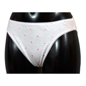 6 Embroidered Cotton Jersey High Leg Knickers