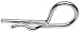Hood Pin Hair Pin Style Pair Chrome Plated Replacement